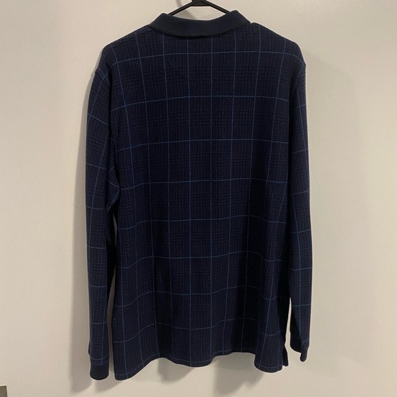 Navy Blue Polo Long Sleeve - Picture 3 of 3